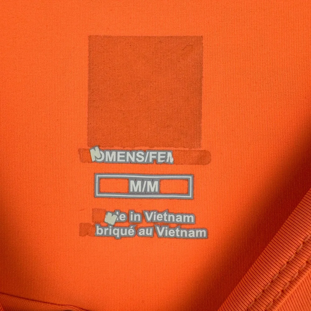 The North Face Womens T Shirt Medium‎ M Orange Purple Logo Short Sleeve Top - Picture 3 of 7